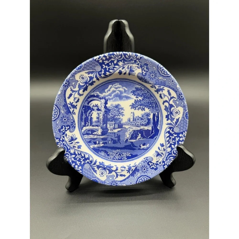 Spode England Blue Italian Blue & White C 1816 Salad Plate 7.5